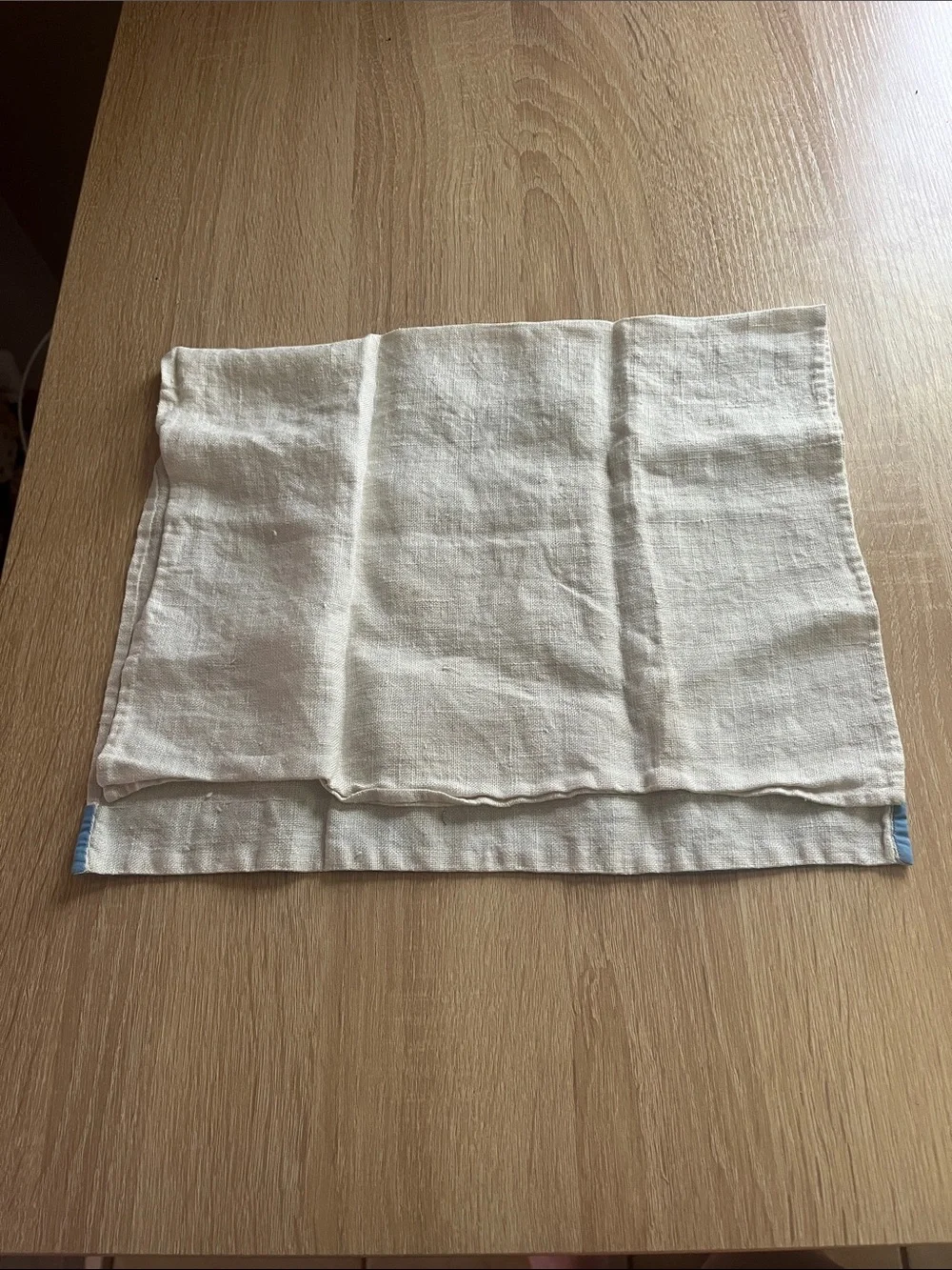 Linen Embroidered handmade kitchen towel